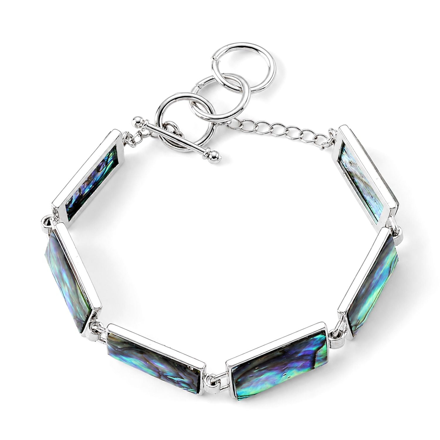 Abalone Muschel Armband ca. Flexibles cm Nickelfreies Messing ca. 60.00 ct
