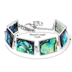 Abalone Muschel Armband ca. Flexibles cm Nickelfreies Messing ca. 60.00 ct
