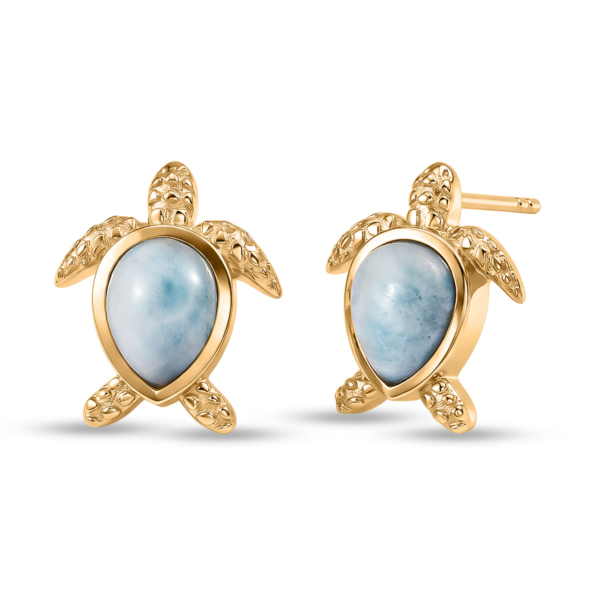 EVER TRUE AA Larimar Ohrringe Nickelfreies Messing ca. 2.77 ct