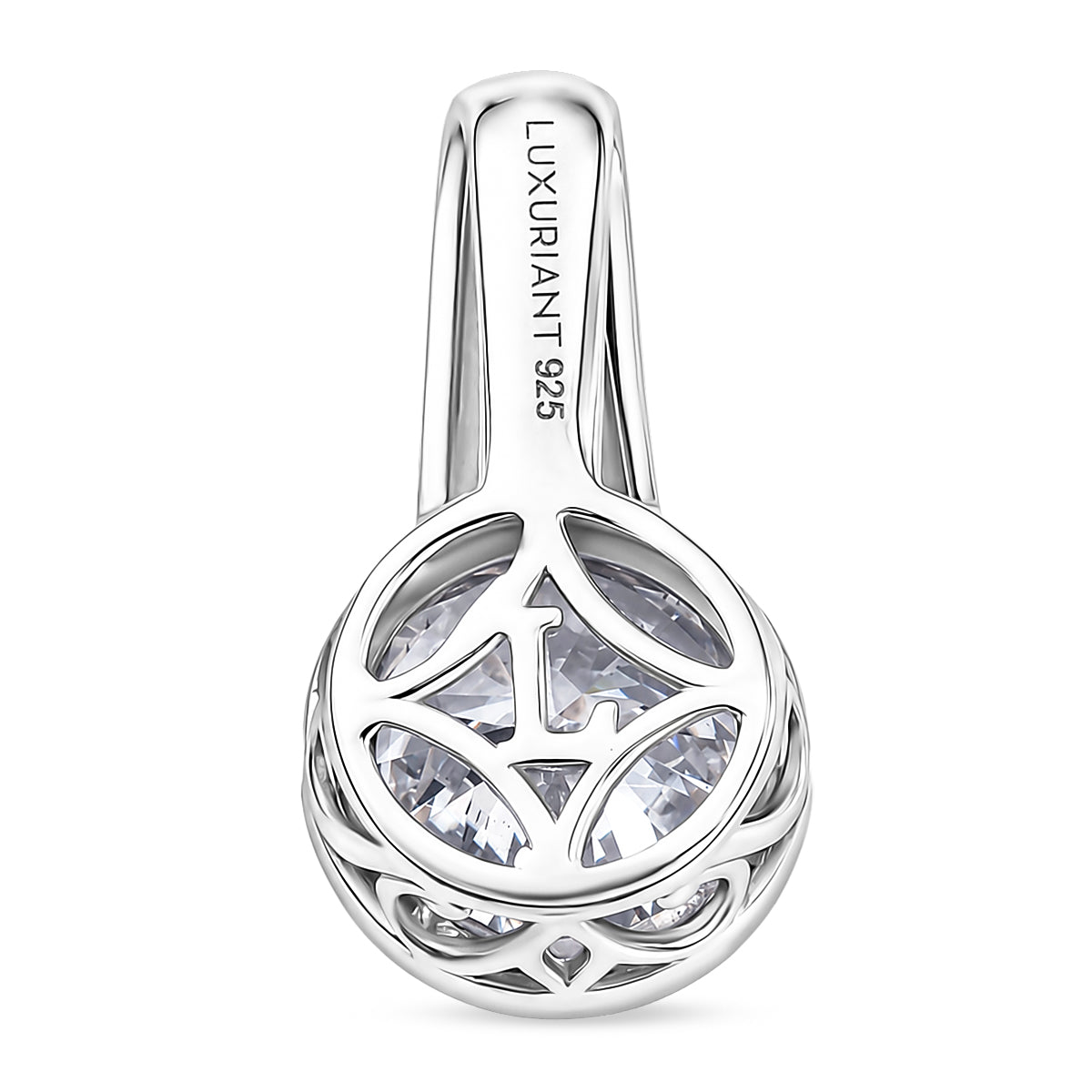LUXURIANT DIAMOND - Lab Grown Diamant SI-GH Anhänger 925 Silber Rhodiniert ca. 3,07 ct.