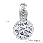 LUXURIANT DIAMOND - Lab Grown Diamant SI-GH Anhänger 925 Silber Rhodiniert ca. 3,07 ct.