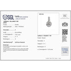 LUXURIANT DIAMOND - Lab Grown Diamant SI-GH Anhänger 925 Silber Rhodiniert ca. 3,07 ct.