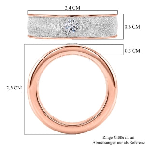 Rhodiniert und 750 Roségold Vermeil