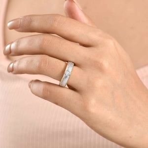 LUXURIANT DIAMOND - Lab Grown Diamant SI-GH Ring 925 Silber Rhodiniert und 750 Gelbgold Vermeil (Größe 17.00) ca. 0,20 ct