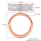 Rhodiniert und 750 Roségold Vermeil