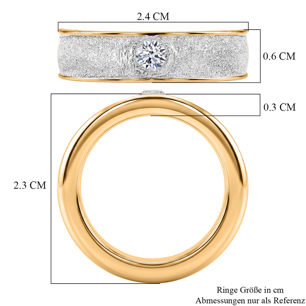 Rhodiniert und 750 Gelbgold Vermeil