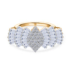 LUXURIANT DIAMOND - Lab Grown Diamant SI-GH Ring 925 Silber 750 Gelbgold Vermeil (Größe 19.00) ca. 2.00 ct