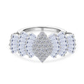 LUXURIANT DIAMOND - Lab Grown Diamant SI-GH Ring 925 Silber Rhodiniert (Größe 18.00) ca. 2.00 ct