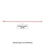 D'Joy Ilakaka Rosa Saphir (Fissure gefüllt) Armband ca. 20 cm 925 Silber 750 Roségold vermeil ca. 7,59 ct.