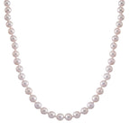 ONE TIME CLOSE OUT DEAL - Weiße Edison Perle (9-10 mm) Halskette ca. Flexibles cm 316L Edelstahl