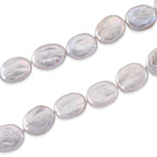 Weiße Keshi Perle Halskette ca. Flexibles cm 316L Edelstahl