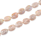 Mehrfarbige Keshi Perle Halskette ca. Flexibles cm 316L Edelstahl