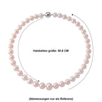 D'Joy AAA Weiße Edison Perle (11-13 mm) Halskette ca. 50 cm 925 Silber Rhodiniert