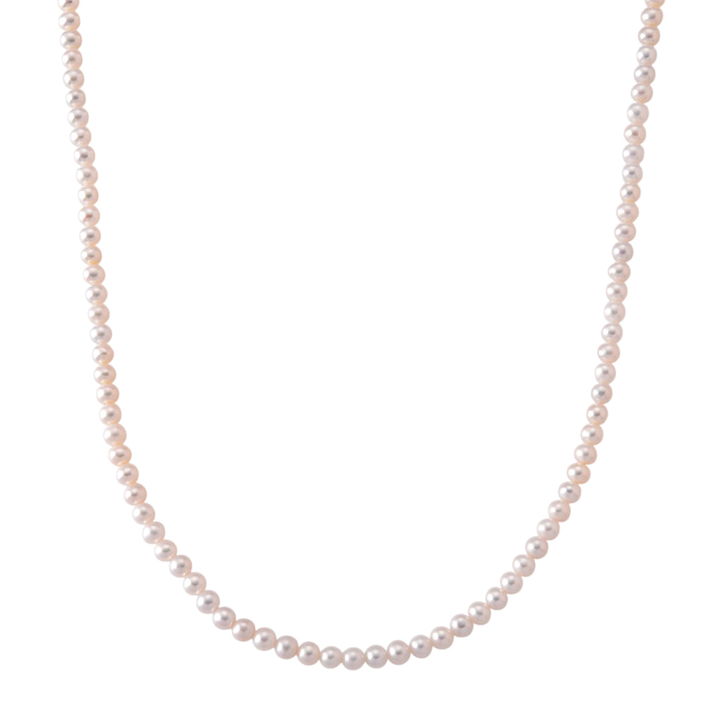 D'Joy AAA Zhuji Akoya-Perle (5.5-6 mm) Halskette ca. 50 cm  925 Silber Rhodiniert