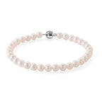 D'Joy AAA Zhuji Akoya-Perle (5-5.5 mm) Armband ca. 19 cm 925 Silber Rhodiniert