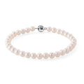 D'Joy AAA Zhuji Akoya-Perle (5-5.5 mm) Armband ca. 20 cm 925 Silber Rhodiniert