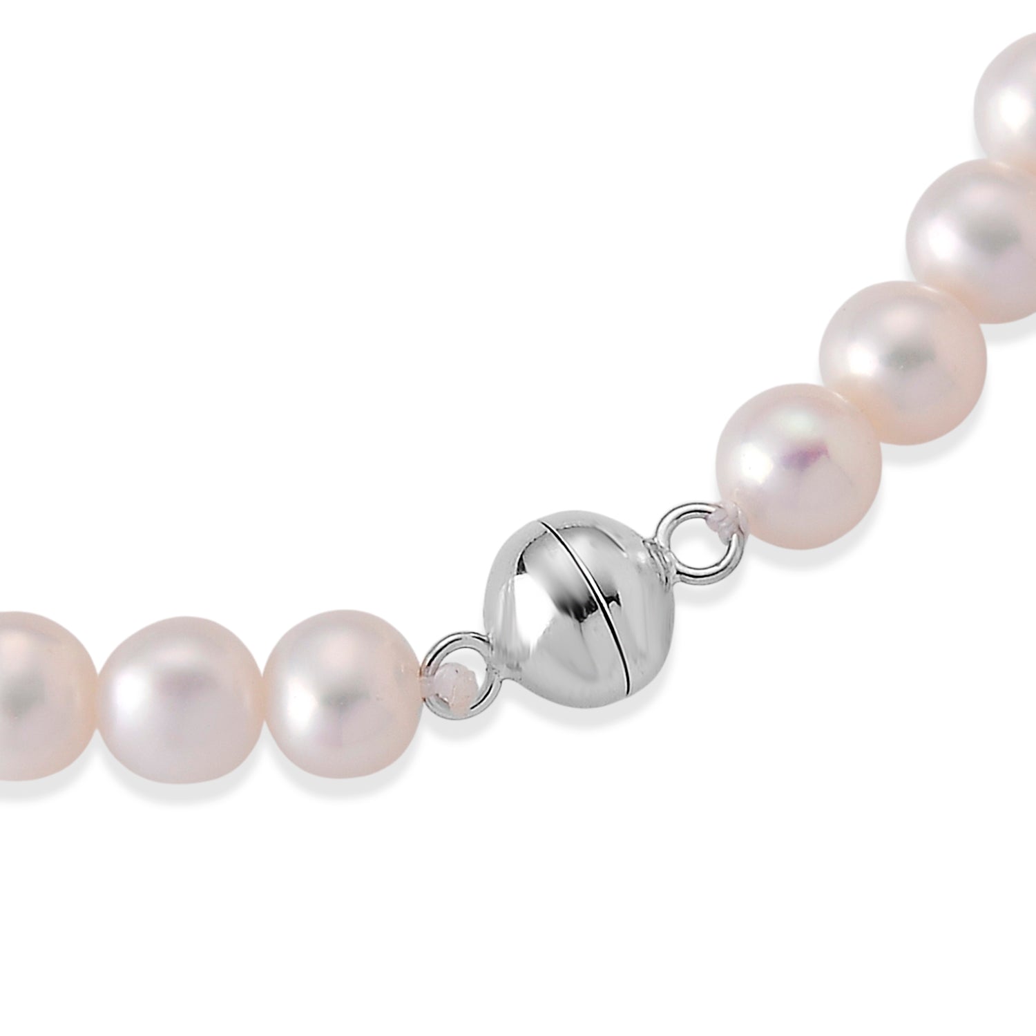 D'Joy AAA Zhuji Akoya-Perle (5-5.5 mm) Armband ca. 20 cm 925 Silber Rhodiniert