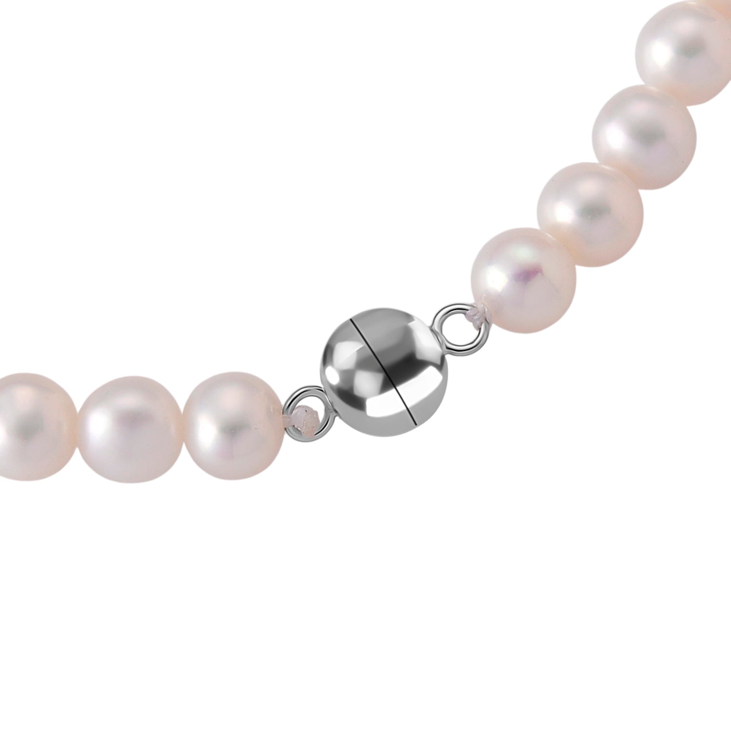 D'Joy AAA Zhuji Akoya-Perle (5-5.5 mm) Armband ca. 18 cm 925 Silber Rhodiniert