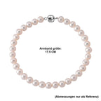 D'Joy AAA Zhuji Akoya-Perle (5-5.5 mm) Armband ca. 18 cm 925 Silber Rhodiniert