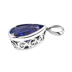 SEHR SELTENER LUXORO Tansanit Anhänger 375 Gold ca. 6.09 ct