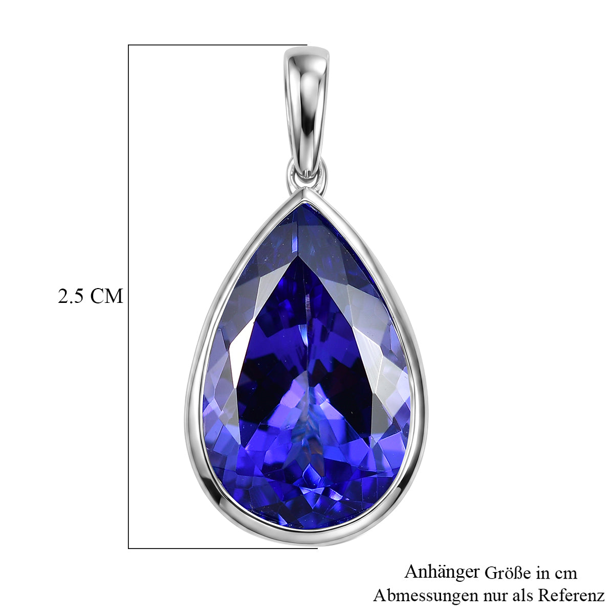 SEHR SELTENER LUXORO Tansanit Anhänger 375 Gold ca. 6.09 ct