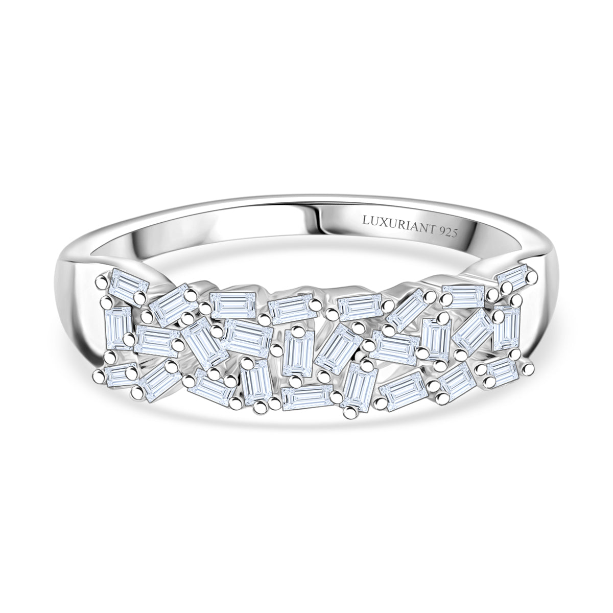LUXURIANT DIAMOND - Lab Grown Diamant SI-GH Ring 925 Silber 750 Gelbgold vermeil (Größe 20.00) ca. 0,27 ct