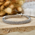LUXURIANT DIAMOND - Lab Grown Diamant SI-GH Armband ca. 18 cm 925 Silber Rhodiniert ca. 6,36 ct.