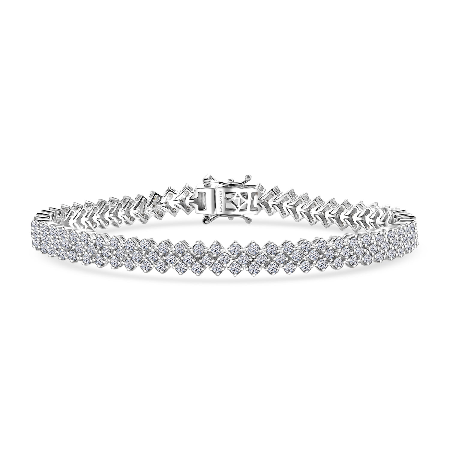 LUXURIANT DIAMOND - Lab Grown Diamant SI-GH Armband ca. 19 cm 925 Silber Rhodiniert ca. 6,74 ct.
