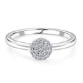 LUXURIANT DIAMOND - Lab Grown Diamant SI-GH Ring 925 Silber Rhodiniert (Größe 19.00) ca. 0,15 ct