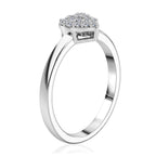 LUXURIANT DIAMOND - Lab Grown Diamant SI-GH Ring 925 Silber Rhodiniert (Größe 21.00) ca. 0,14 ct