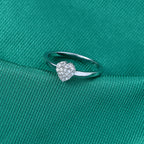 LUXURIANT DIAMOND - Lab Grown Diamant SI-GH Ring 925 Silber Rhodiniert (Größe 21.00) ca. 0,14 ct