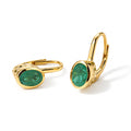D'Joy Smaragd-Quarz Triplette Ohrringe 925 Silber Gold ca. 2,03 ct.