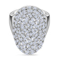 LUXURIANT DIAMOND - Weißer Diamant SI-GH Ring 925 Silber Rhodiniert (Größe 17.00) ca. 1,47 ct