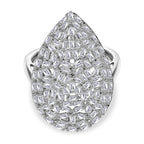 LUXURIANT DIAMOND - Lab Grown Diamant SI-GH Ring 925 Silber Rhodiniert (Größe 17.00) ca. 1.00 ct