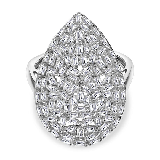 LUXURIANT DIAMOND - Lab Grown Diamant SI-GH Ring 925 Silber Rhodiniert (Größe 18.00) ca. 1.00 ct