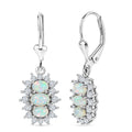D'Joy AA Natürlicher, äthiopischer Welo Opal Ohrringe 925 Silber Rhodiniert ca. 2.53 ct