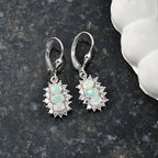 D'Joy AA Natürlicher, äthiopischer Welo Opal Ohrringe 925 Silber Rhodiniert ca. 2.53 ct