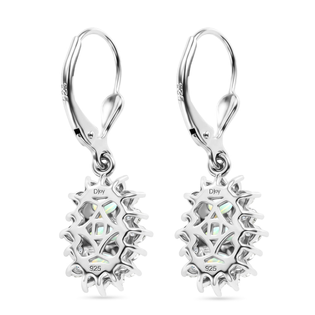 D'Joy AA Natürlicher, äthiopischer Welo Opal Ohrringe 925 Silber Rhodiniert ca. 2.53 ct