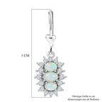 D'Joy AA Natürlicher, äthiopischer Welo Opal Ohrringe 925 Silber Rhodiniert ca. 2.53 ct