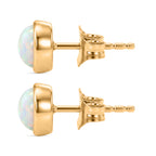 D'Joy AA Natürlicher, äthiopischer Welo Opal Ohrringe 925 Silber Gold ca. 1.31 ct