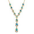 D'Joy AA Natürlicher, äthiopischer Welo Opal Halskette ca. 45 cm 925 Silber 750 Gelbgold vermeil ca. 3,35 ct.