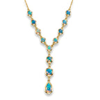D'Joy AA Natürlicher, äthiopischer Welo Opal Halskette ca. 45 cm 925 Silber 750 Gelbgold vermeil ca. 3,35 ct.