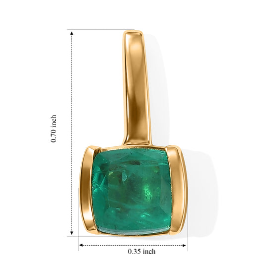 D'Joy Smaragd-Quarz Triplette Ohrringe 925 Silber Gold ca. 3,70 ct.