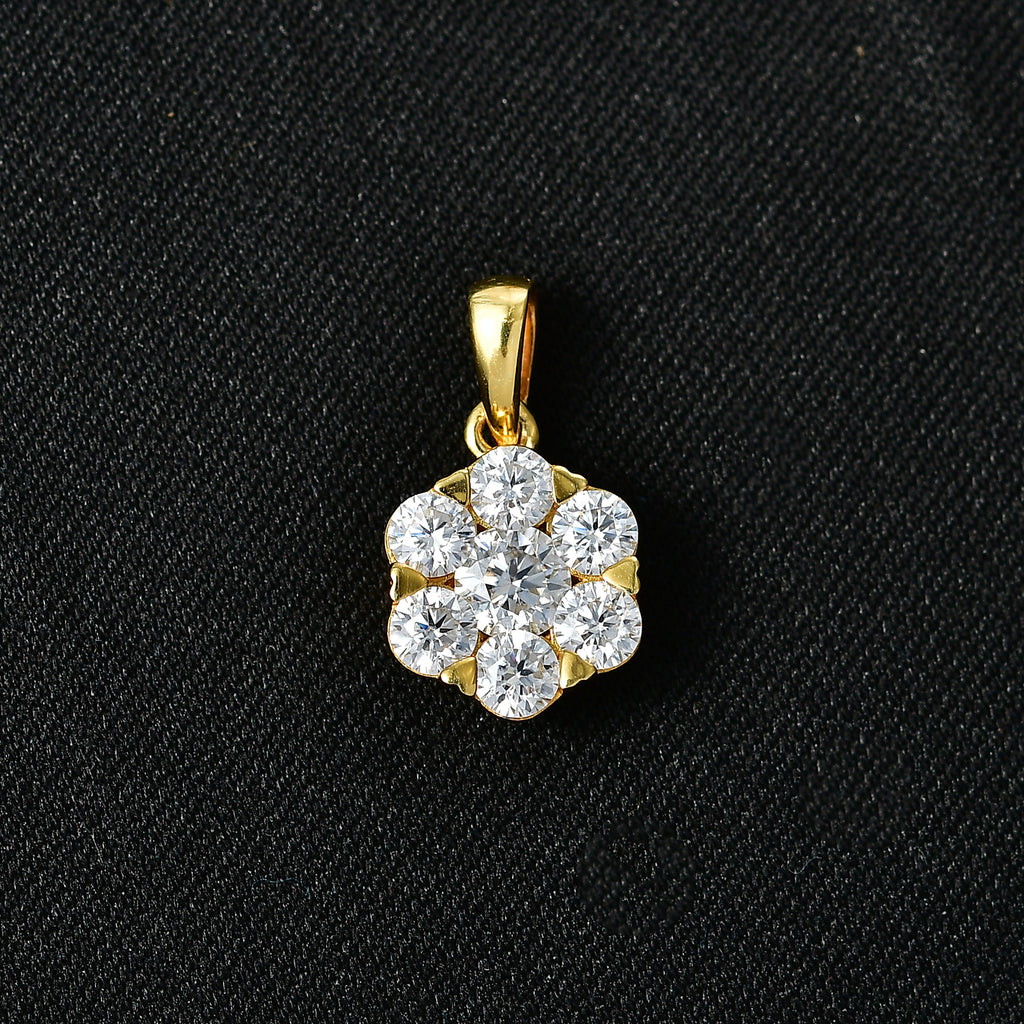D'Joy Moissanit Anhänger 925 Silber 750 Vergoldet ca. 1.19 ct