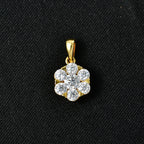 D'Joy Moissanit Anhänger 925 Silber 750 Vergoldet ca. 1.19 ct
