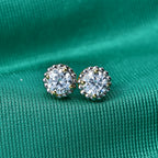D'Joy Moissanit Ohrringe 925 Silber 750 Vergoldet ca. 1.50 ct