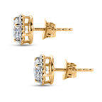 D'Joy Moissanit Ohrringe 925 Silber 750 Vergoldet ca. 1.50 ct