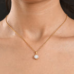 D'Joy Moissanit Anhänger 925 Silber 750 Vergoldet ca. 1,00 ct.