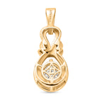 D'Joy Moissanit Anhänger 925 Silber 750 Vergoldet ca. 1.28 ct
