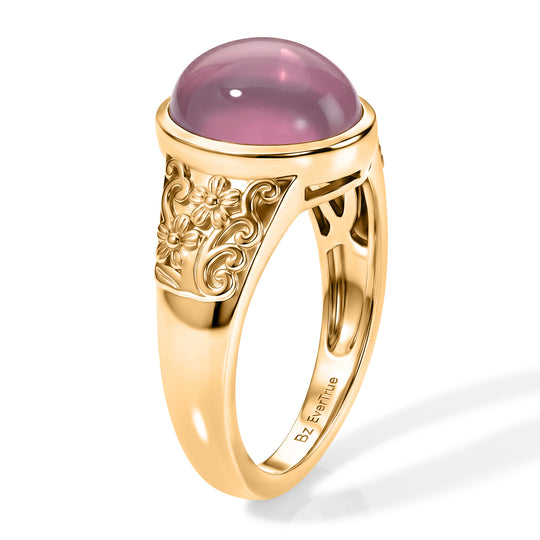 EVER TRUE Flamingo Mondstein Ring Reine Bronze (Größe 21.00) ca. 3,92 ct